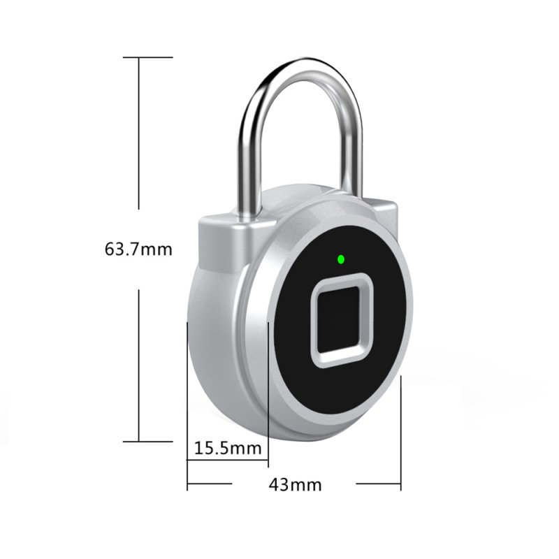 P10 Mini Smart Keyless Fingerprint Lock Waterproof Inteligente Anti-Theft Security Padlock Door Luggage Case Lock 