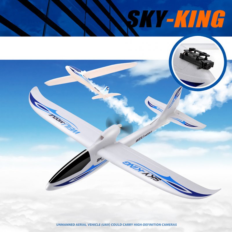 WLtoys F959s RC Airplane with Gyro Sky King 3ch Push-Speed Glider Remote Control Aircraft Model 