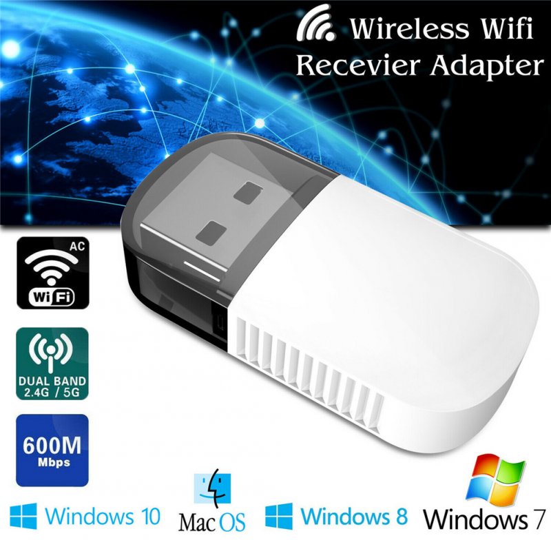 Dual Band USB Mini Wireless WIFI Adapter 600m Ezcast USB Bluetooth 5G Double Frequency 