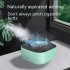 3v Negativeion Ashtray Silent Auto Power off Air Purifier Filter Harmful Substances Reduce Second hand Smoke green