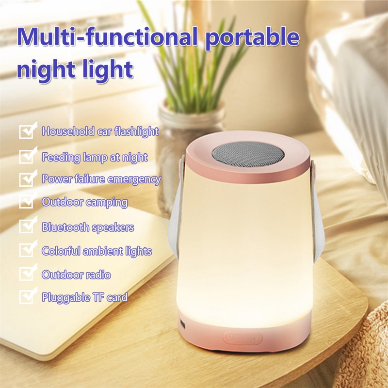 3w 4.2v Multi-functional Portable Night Light Colorful Bluetooth Lamps