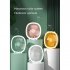 3w 5v Portable Mini Fan With Led Light 3 Levels Usb Rechargeable Air Cooling Fan Household Electrical Appliances White
