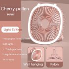 3w 5v Portable Mini Fan With Led Light 3 Levels Usb Rechargeable Air Cooling Fan Household Electrical Appliances Pink
