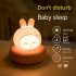 3w Cartoon Silicone Led Night Light USB Rechargeable Bedroom Bedside Lamps Christmas Gift For Girls Boys bunny 3W