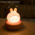 3w Cartoon Silicone Led Night Light USB Rechargeable Bedroom Bedside Lamps Christmas Gift For Girls Boys bunny 3W
