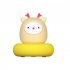 3w Cartoon Silicone Led Night Light USB Rechargeable Bedroom Bedside Lamps Christmas Gift For Girls Boys pear 3W