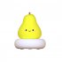 3w Cartoon Silicone Led Night Light USB Rechargeable Bedroom Bedside Lamps Christmas Gift For Girls Boys pear 3W