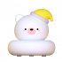 3w Cartoon Silicone Led Night Light USB Rechargeable Bedroom Bedside Lamps Christmas Gift For Girls Boys pear 3W
