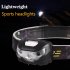 3w LED Headlight With Motion Sensor 3 Modes Super Bright Long lasting Head Front Light Emergency Light For Exploring Running Fishing White