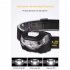 3w LED Headlight With Motion Sensor 3 Modes Super Bright Long lasting Head Front Light Emergency Light For Exploring Running Fishing White