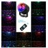 3w Mini Rgb Dj  Disco  Light  6 color Crystal Magic Ball Stage Rotating Lantern With Remote Control  Christmas Day Bar Parties Projection Light EU Plug