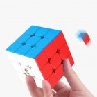 3x3 Magic Cube Magnetic Cube Smooth Rotating Educational Puzzle Toy for Kids Adults color