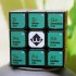 3x3x3 Magic Cube Periodic Table Printing Puzzles Toy for Kids  black
