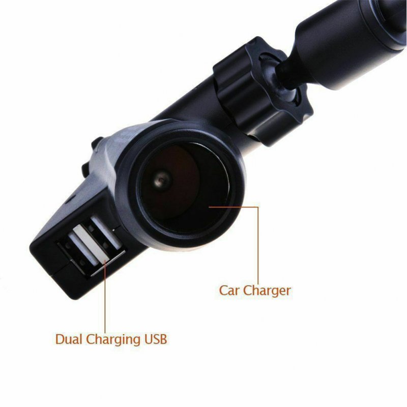 Car  Cigarette  Lighter  Phone  Holder Rechargeable Universal Dual Usb 5v 2a Electronic Gps Navigation Holder 