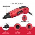 US GARVEE 88pcs Rotary Tool Kit 1.5Amp Variable Speed with Flex Shaft DIY Projects