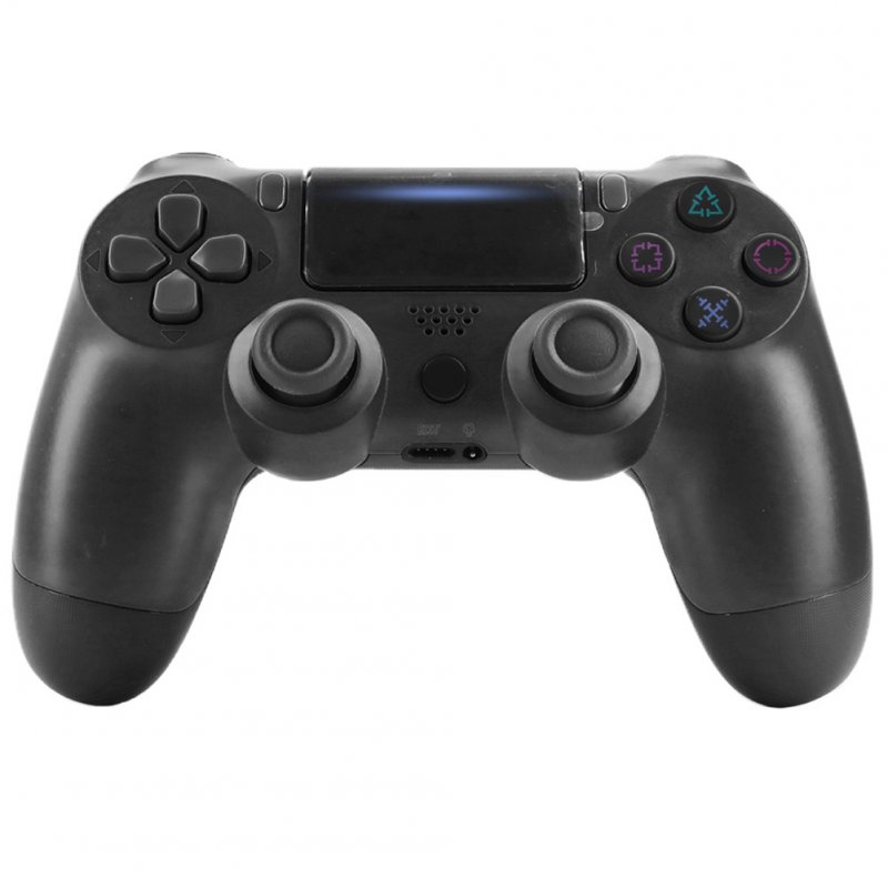 4.0 Wireless Bluetooth Controller Gamepad with Light Strip for PS4 black
