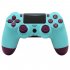 4 0 Wireless Bluetooth Controller Gamepad with Light Strip for PS4 Transparent Blue