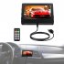 4 3 Inch Car Mp5 Player M6 Wireless Bluetooth Hands free Mp5 with Remote Control Fm Transmitter Black
