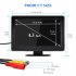 4 3 Inch Car Screen Monitor Parking Reverse Safety Distance Scale Lines 180 Degree Rotating 2 Input LCD Screen black