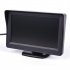4 3 Inch Car Screen Monitor Parking Reverse Safety Distance Scale Lines 180 Degree Rotating 2 Input LCD Screen black