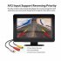 4 3 Inch Car Screen Monitor Parking Reverse Safety Distance Scale Lines 180 Degree Rotating 2 Input LCD Screen black