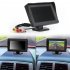 4 3 Inch HD Car Monitor Tft Screen 2 Way Signal Input Parking Rear View Camera Universal Reversing Display Black