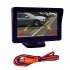 4 3 Inch HD Car Monitor Tft Screen 2 Way Signal Input Parking Rear View Camera Universal Reversing Display Black