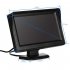4 3 Inch LCD Display Backup Camera Monitor 8 LED Lights Waterproof for Car SUV Van Truck Black
