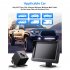 4 3 Inch LCD Display Backup Camera Monitor 8 LED Lights Waterproof for Car SUV Van Truck Black