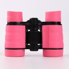 4 30 Colorful Rubber Handle Anti skid Children Toy Binocular Telescope Pink