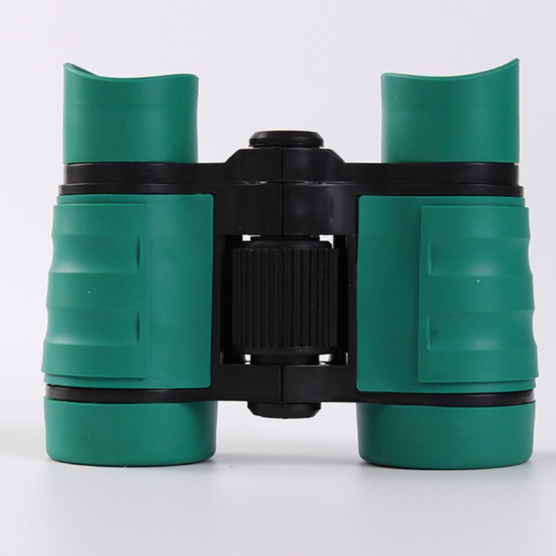 4*30 Colorful Rubber Handle Anti-skid Children Toy Binocular Telescope green