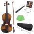 4 4 Acoustic Violin With Case Bow Strings Wiping Cloth Fingerboard Sticker Full Size Violin For Kids Beginner 4 4   Retro Matte