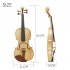 4 4 Full Size Acoustic Violin For Beginners Starter Kit With Case Shoulder Rest Bow Strings Tuner Cleaning Cloth Wood color full set