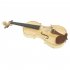 4 4 Full Size Acoustic Violin For Beginners Starter Kit With Case Shoulder Rest Bow Strings Tuner Cleaning Cloth Wood color full set