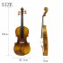4 4 Full Size Violin Set Solid Wood Violins Musical Instrument Beginners Kit With Storage Case Violin Bow For Student Beginners 4 4 Vintage color
