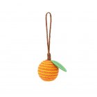 4.5cm Pet Cat Sisal Ball Simulation Fruit Shape Chew Toys Pet Supplies For Relieve Stress Anxiety Boredom orange