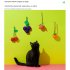 4 5cm Pet Cat Sisal Ball Simulation Fruit Shape Chew Toys Pet Supplies For Relieve Stress Anxiety Boredom peach
