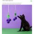 4 5cm Pet Cat Sisal Ball Simulation Fruit Shape Chew Toys Pet Supplies For Relieve Stress Anxiety Boredom peach