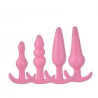 4/8/10pcs Reusable Washable Anal Plug Set Multiple Colors Anal Dilator Toys Adults Sex Toys For Men Women 4pcs pink