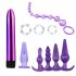 4 8 10pcs Reusable Washable Anal Plug Set Multiple Colors Anal Dilator Toys Adults Sex Toys For Men Women 10pcs purple