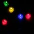 4 8M 20LED Solar Powered Double Heart shapped String Lights   Warm White
