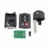 4 Buttons Car Remote Key Replacement 80 Bit 63 Chip Bgbx1t478ske125 01 4d63 315 Frequency Modified Parts Black