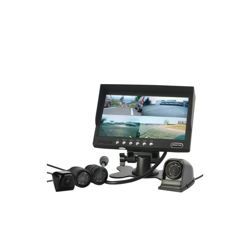 7 Inch Monitor and 4 Camera Car Rearview Set
