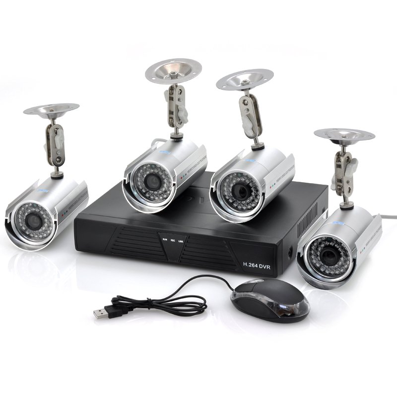 4x Outdoor Camera + DVR Surveillance System