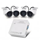 4 Channel 1080p 960p 720p HD Network Video Recorder System has Cloud P2P  E SATA Port and comes with four 720p IP Cameras that are ONVIF Supported