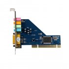 4 Channel 8738 Chip 3D Audio Stereo PCI Sound Card for Win7 64 Bit 4 1