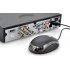 4 Channel DVR security system featuring PAL NTSC video system as well as H 264 compression and motion detection