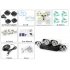 4 Channel NVR system with mobile support and 4 IP cameras each with 2 dot matrix lights for excellent night vision that all ONVIF 2 0 compliant for scalability