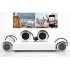 4 Channel PoE Mini NVR supports HDMI and comes with four 1 4 Inch CMOS Sensor 720p IP Cameras 