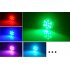 4 Circular RGB LED lights with remote controls  13 different colors and IP 54 waterproof rating